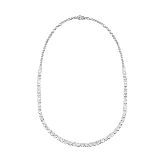 classic round solitaire necklace - view 1