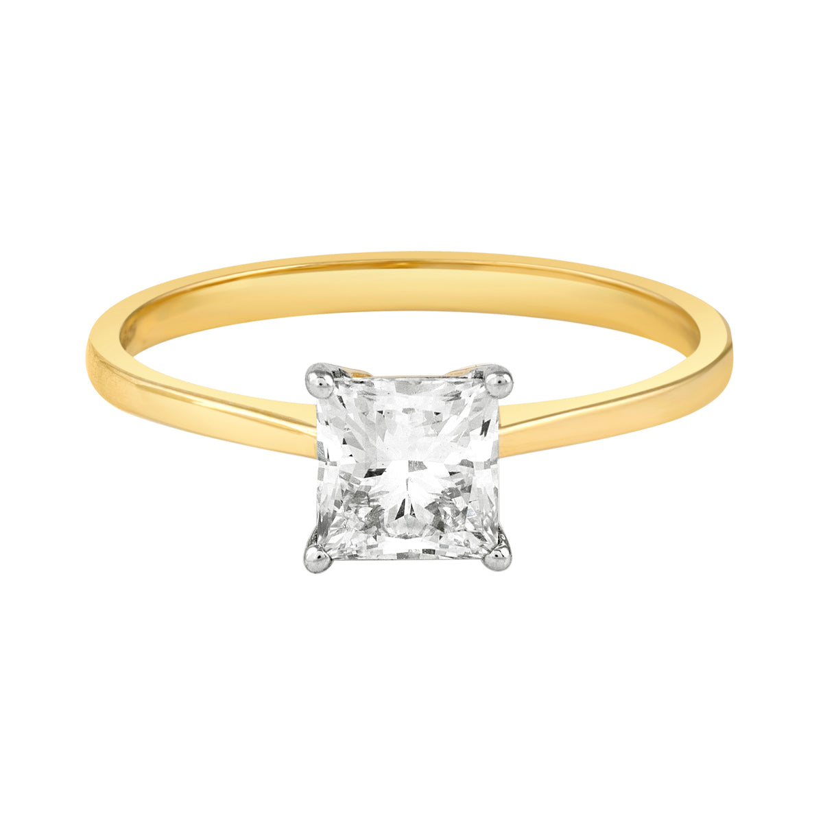 princess cut diamond ring - view 1