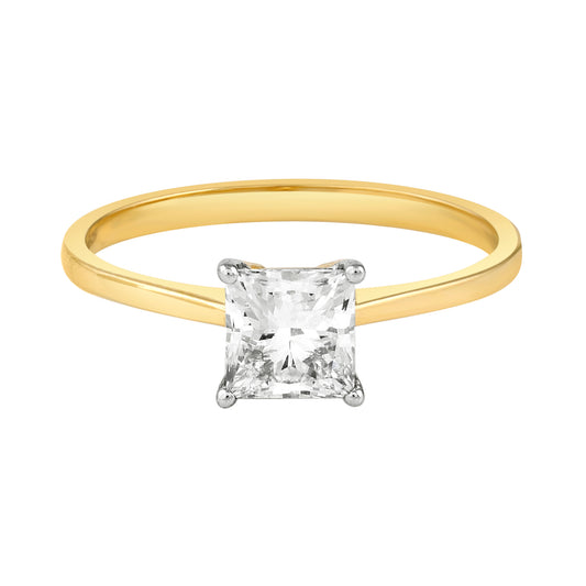 princess cut diamond ring - view 1