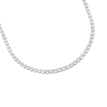 classic round solitaire necklace - view 2
