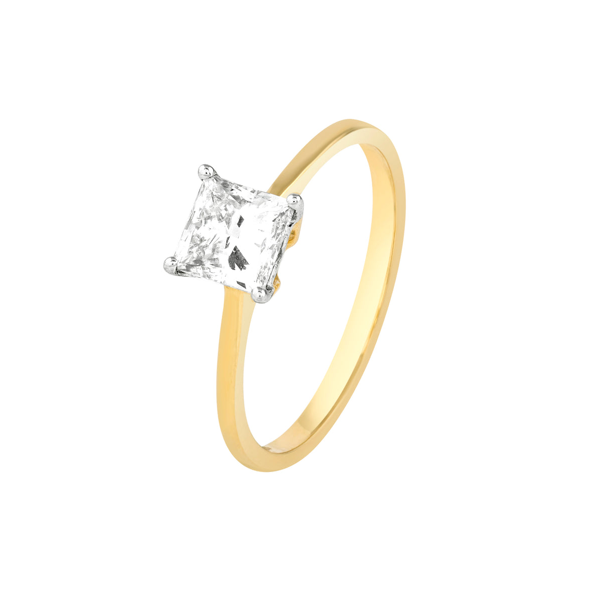 princess cut diamond ring - view 2