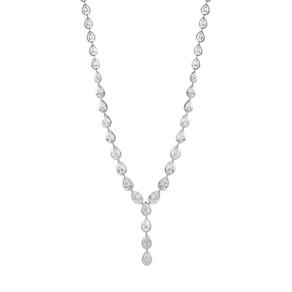 pear-cut drop necklace - view 3