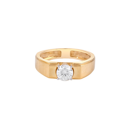 Men's solitaire diamond ring - view 1