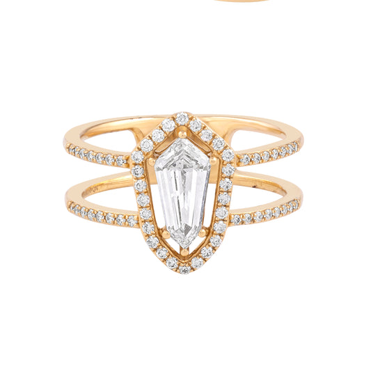 sheild cut ring - view 1