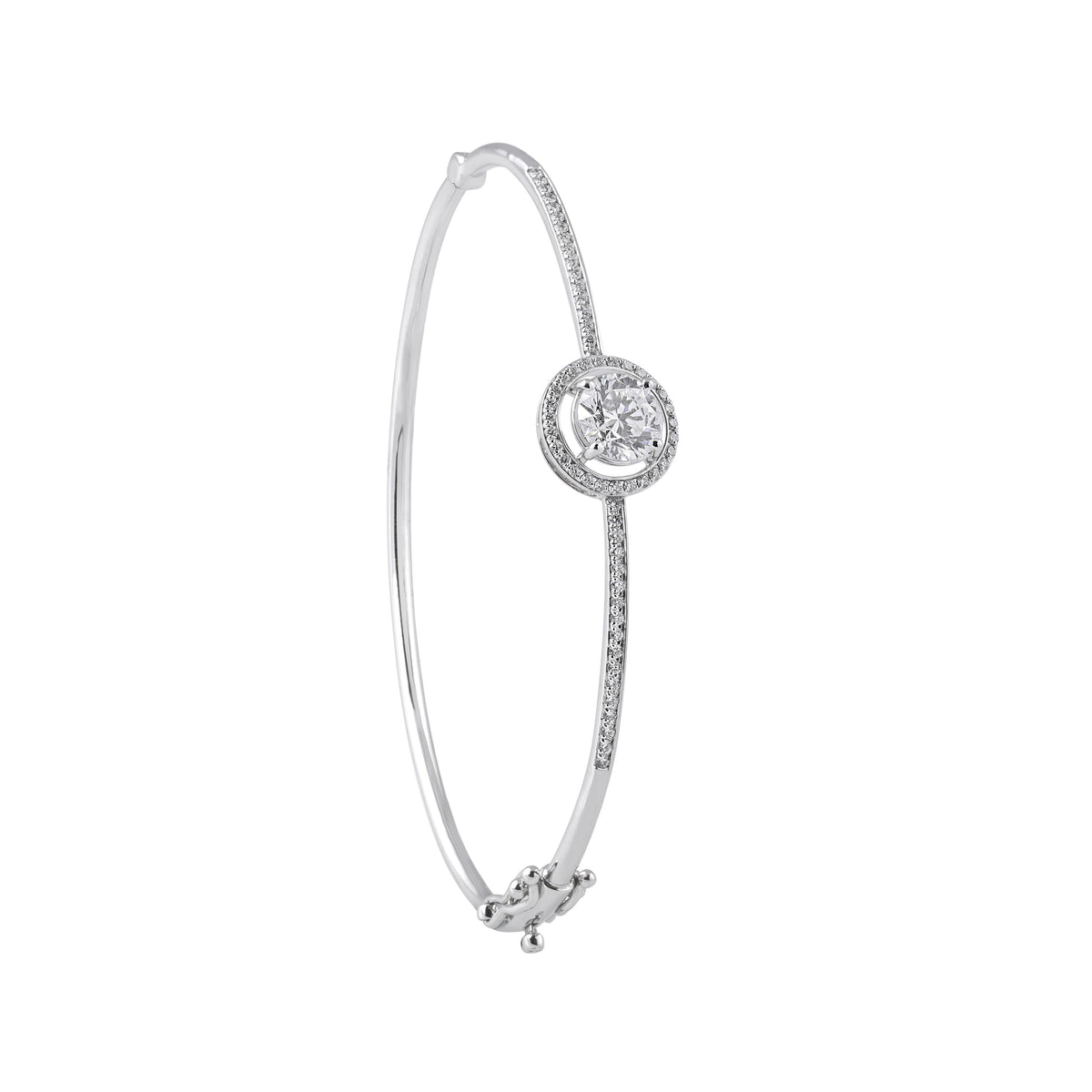 Classic halo round bracelet - view 1