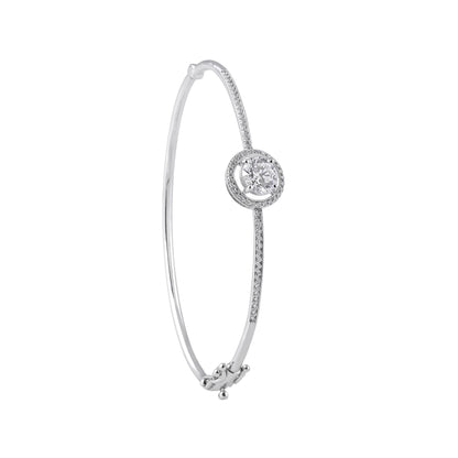 Classic halo round bracelet - view 1