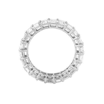 EMERALD CUT FULL ETERNITY BAND - view 2