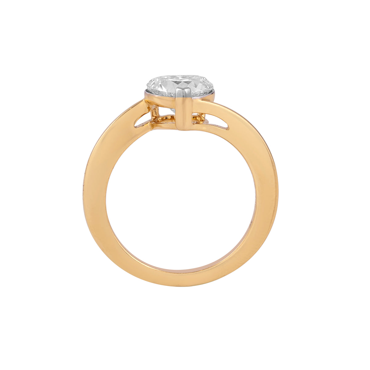 heart solitaire ring - view 2