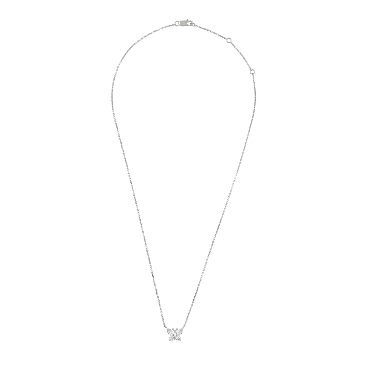 Butterfly Diamond Chain Locket - view 1