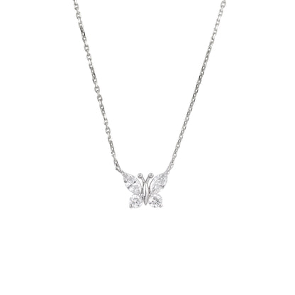 Butterfly Diamond Chain Locket - view 2
