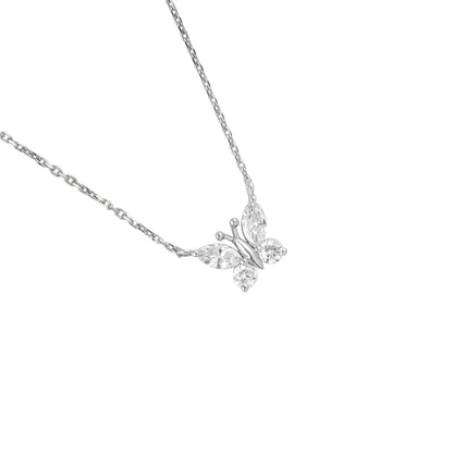 Butterfly Diamond Chain Locket - view 3