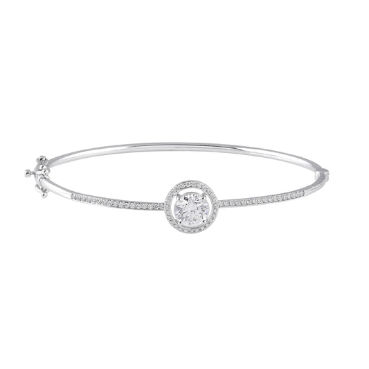 Classic halo round bracelet - view 2