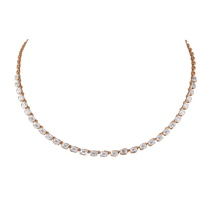 emerald cut tennis bracelet - view 1
