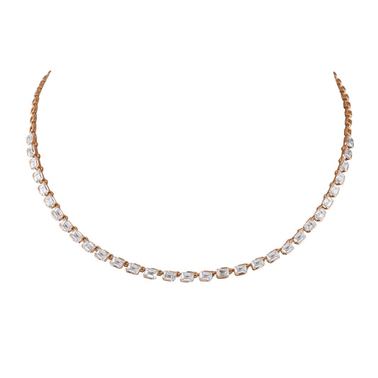 emerald cut tennis bracelet - view 1
