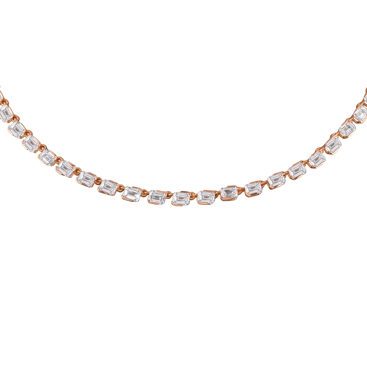 emerald cut tennis bracelet - view 3