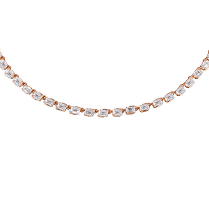 emerald cut tennis bracelet - view 3