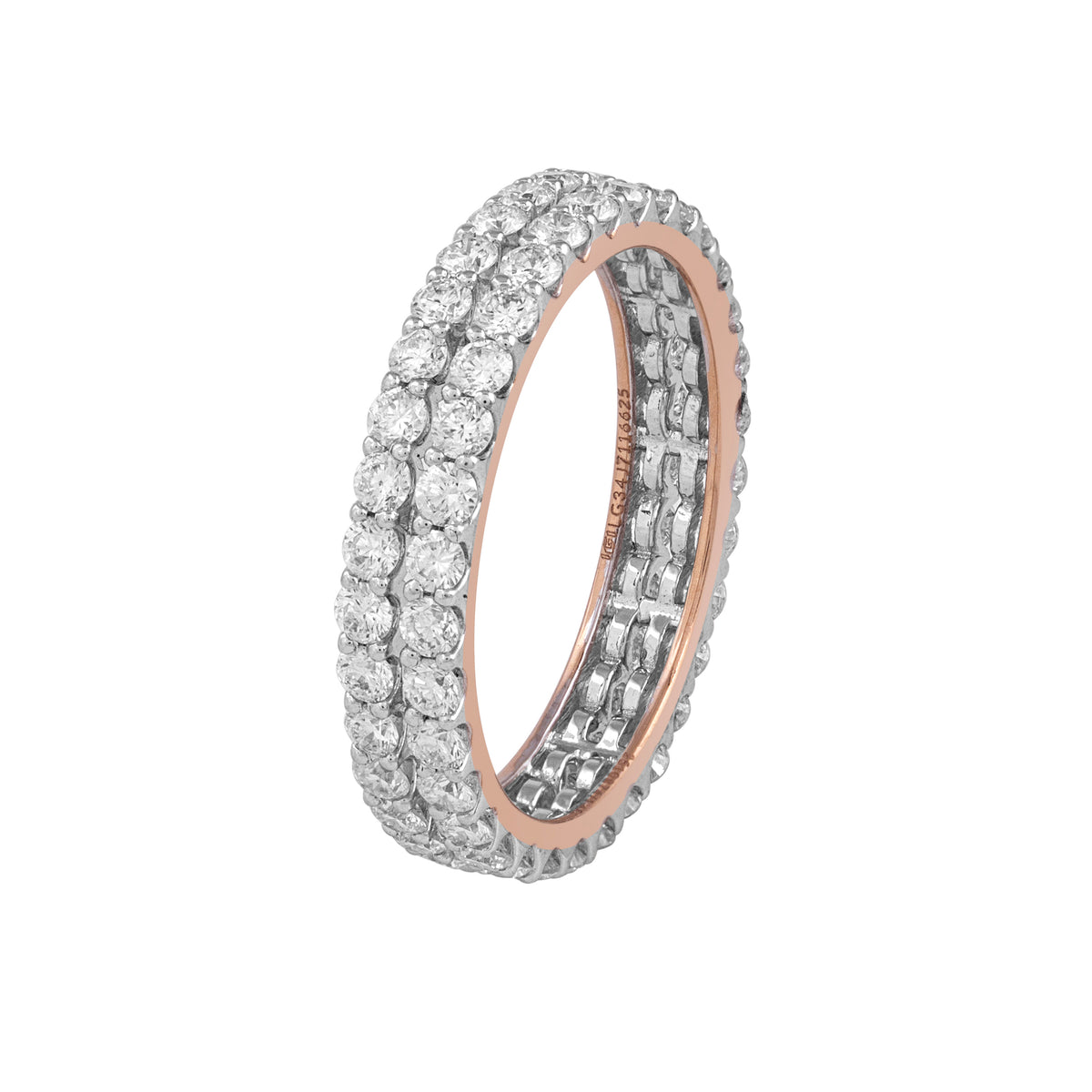 Double row eternity band - view 3