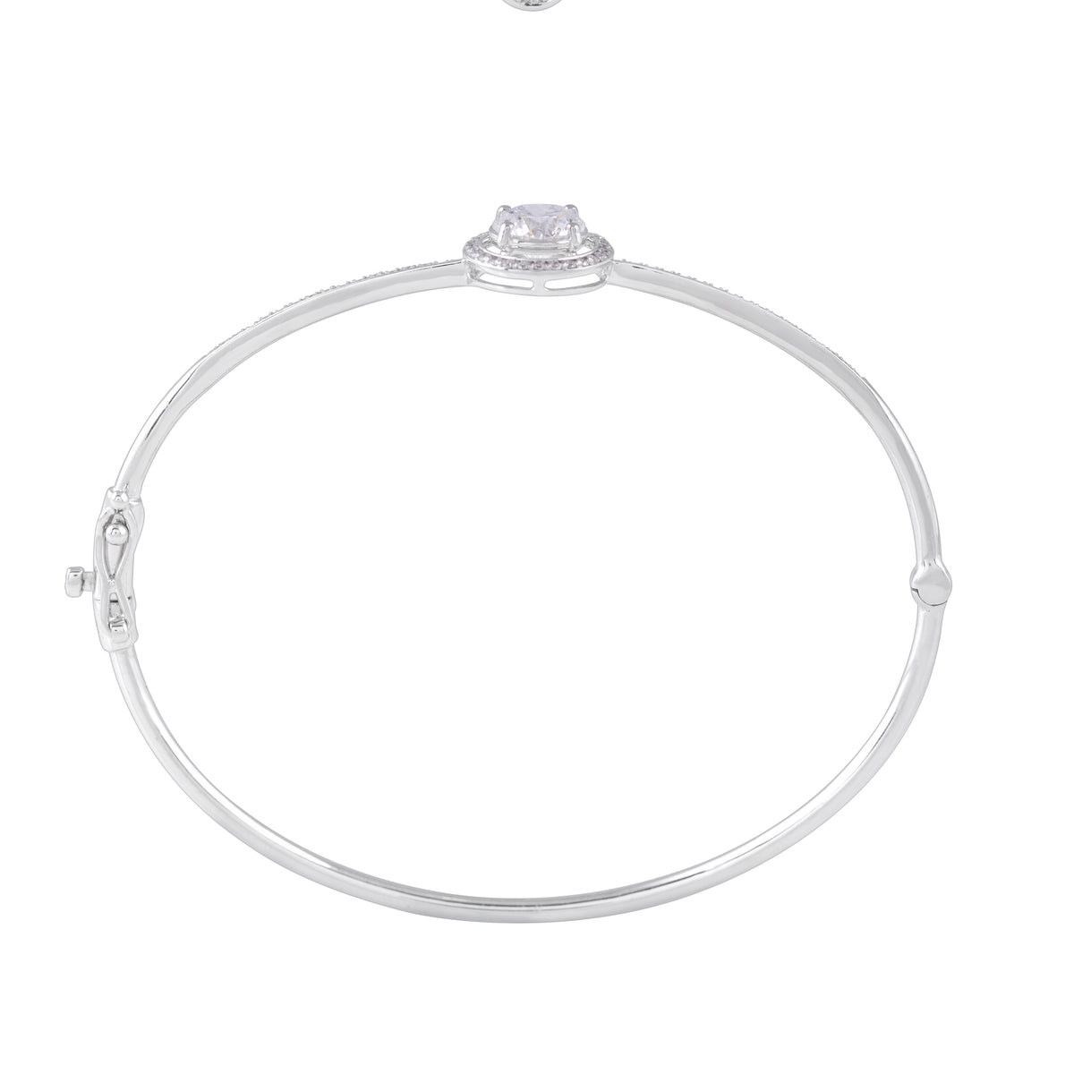 Classic halo round bracelet - view 3