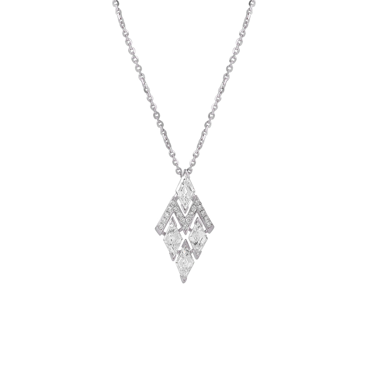 Everlume Jewels Eternal Grace diamond pendant necklace in silver tone