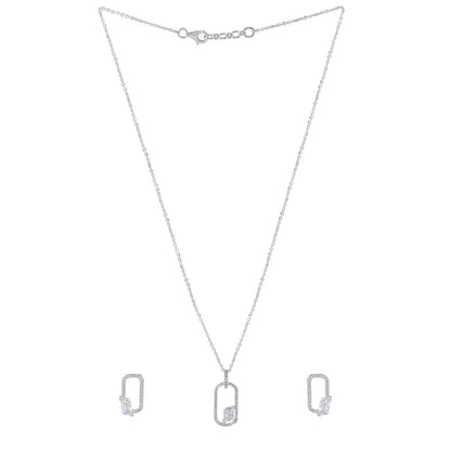 Lumière Link Diamond Pendant Set