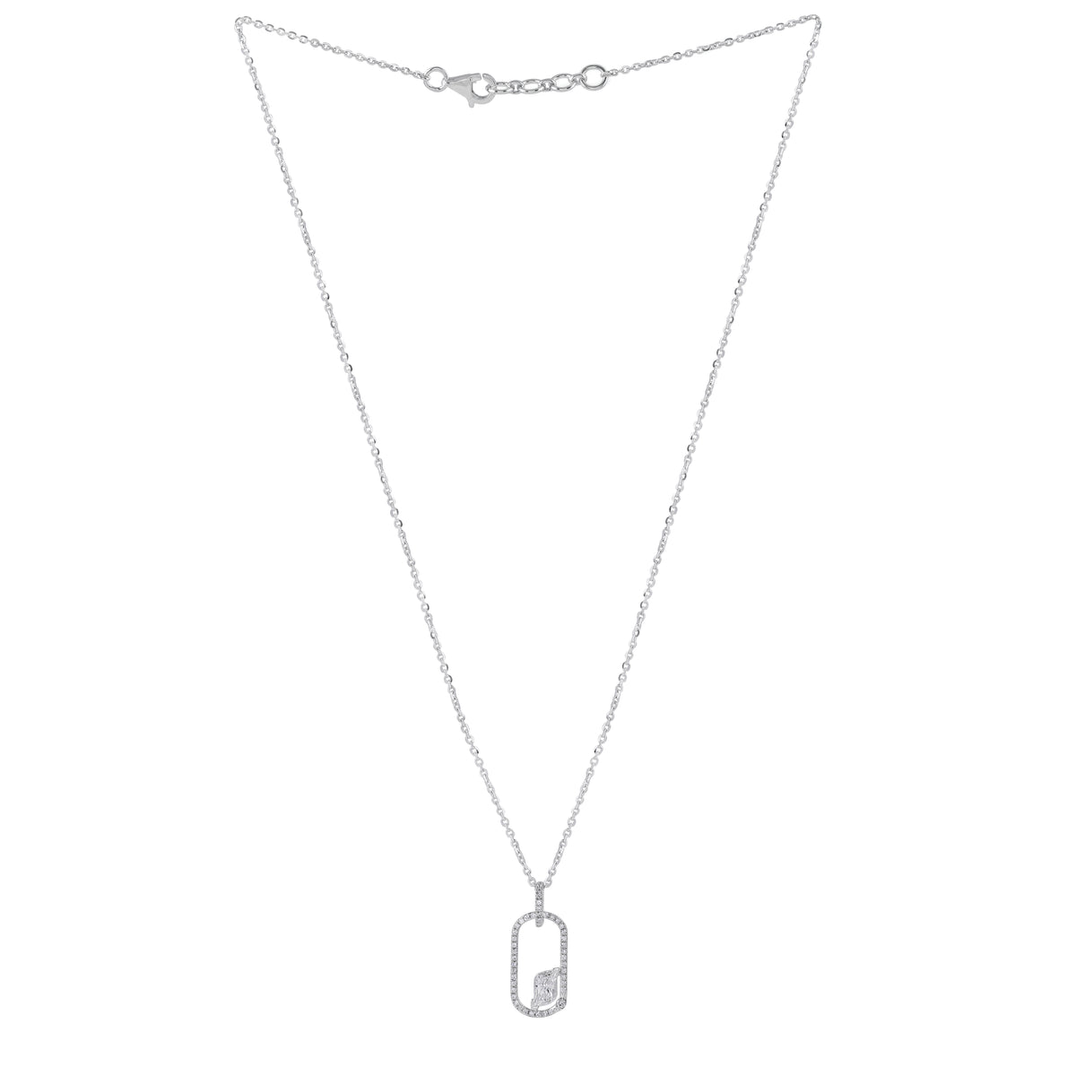 Lumière Link Diamond Pendant Set